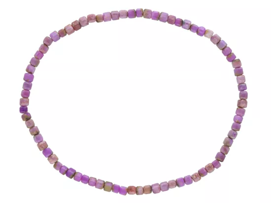 R4K89 BRANSOLETKA FOSFOSYDERYT KOSTKI FASETOWANE 2,5 mm