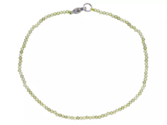 R3G36 BRANSOLETKA CYRKONIA SZKLANA KULE FASETOWANE 2 mm