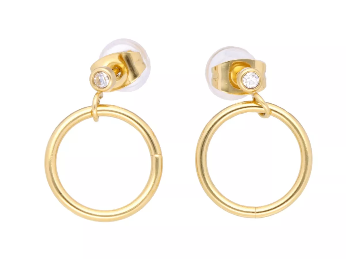 U1O55 KOLCZYKI STAL CHIRURGICZNA 1 PARA