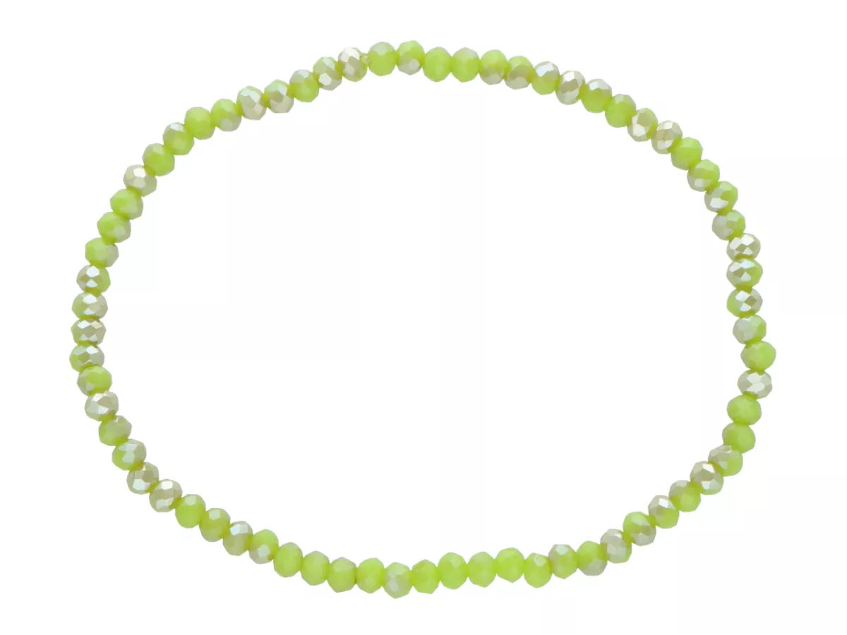 R4C36 BRANSOLETKA KRYSZTAŁKI 3 mm NA GUMCE