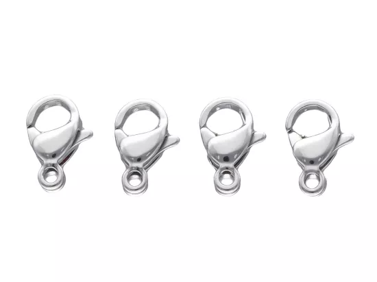 P5U39 ZAPIĘCIE KARABIŃCZYK STAL CHIRURGICZNA 9 mm - 4 SZTUKI