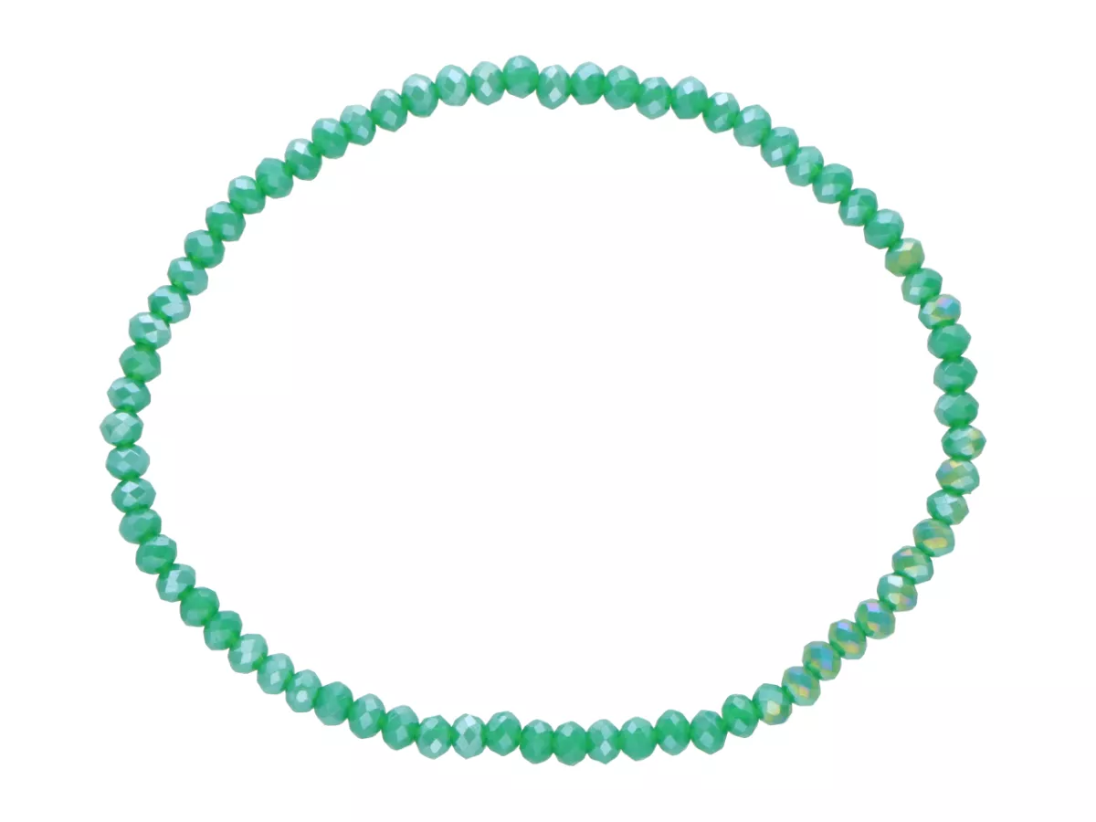 R4B98 BRANSOLETKA KRYSZTAŁKI 3 mm NA GUMCE