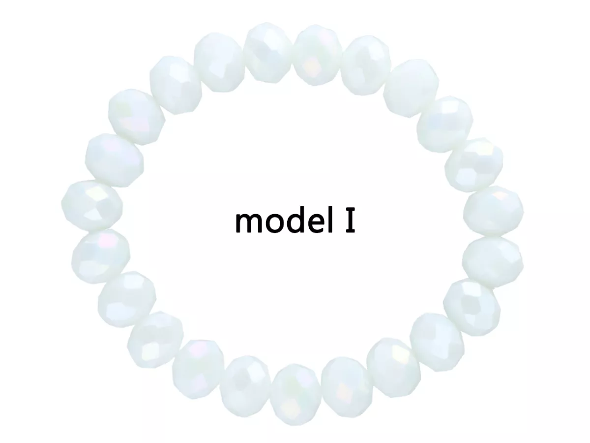 R4H11 BRANSOLETKA KRYSZTAŁKI 10 mm NA GUMCE