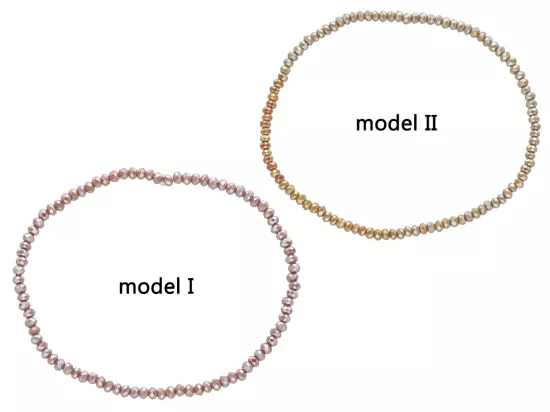 R3U13 BRANSOLETKA KRYSZTAŁKI 2,5 mm NA GUMCE