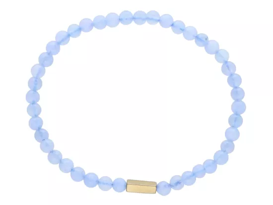 R4L53 BRANSOLETKA AKWAMARYN KULE 4,5 mm