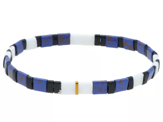 R4O43 BRANSOLETKA KORALIKI MIYUKI I HEMATYT