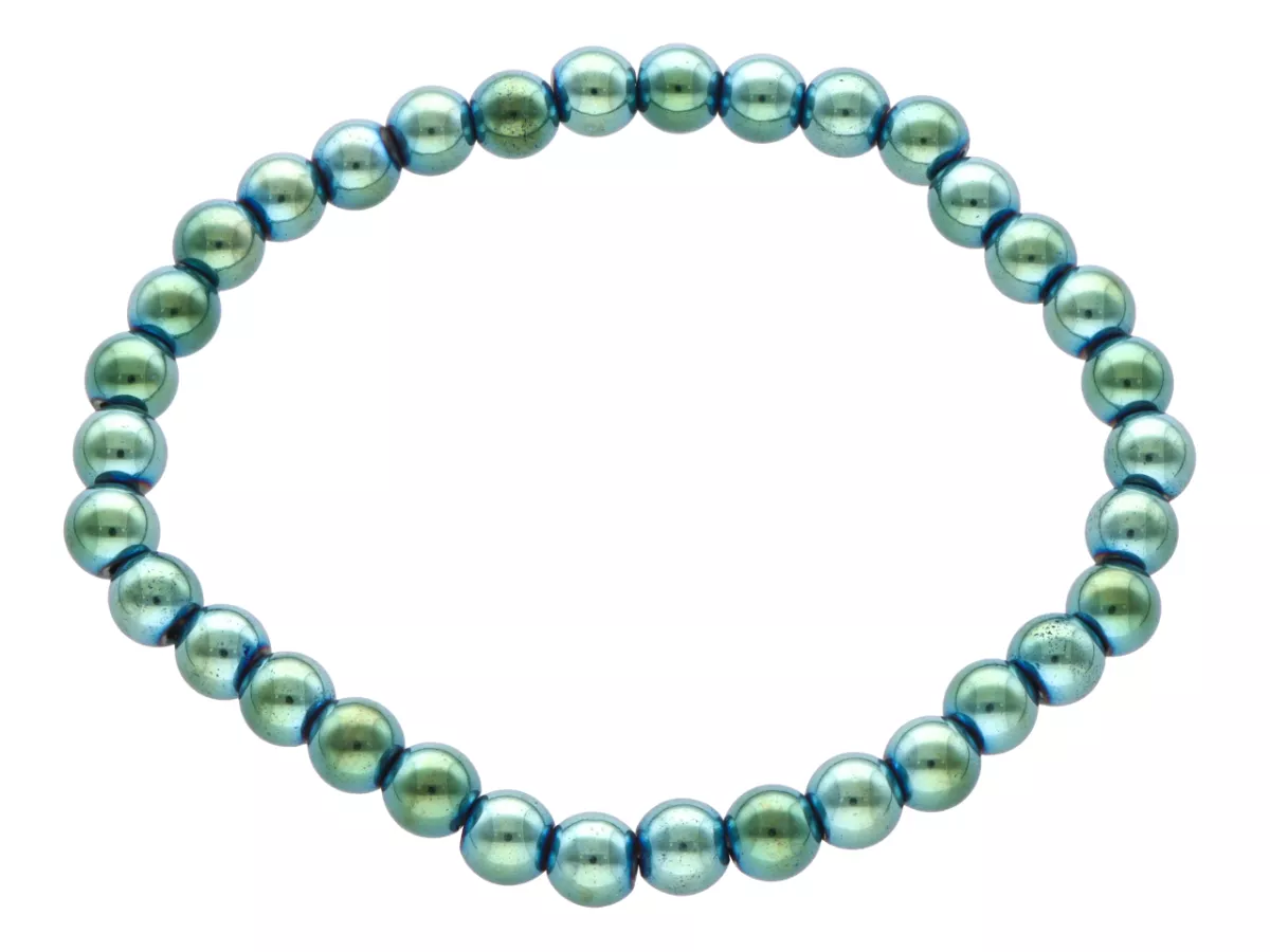 R4H30 BRANSOLETKA HEMATYT KULE 6 mm