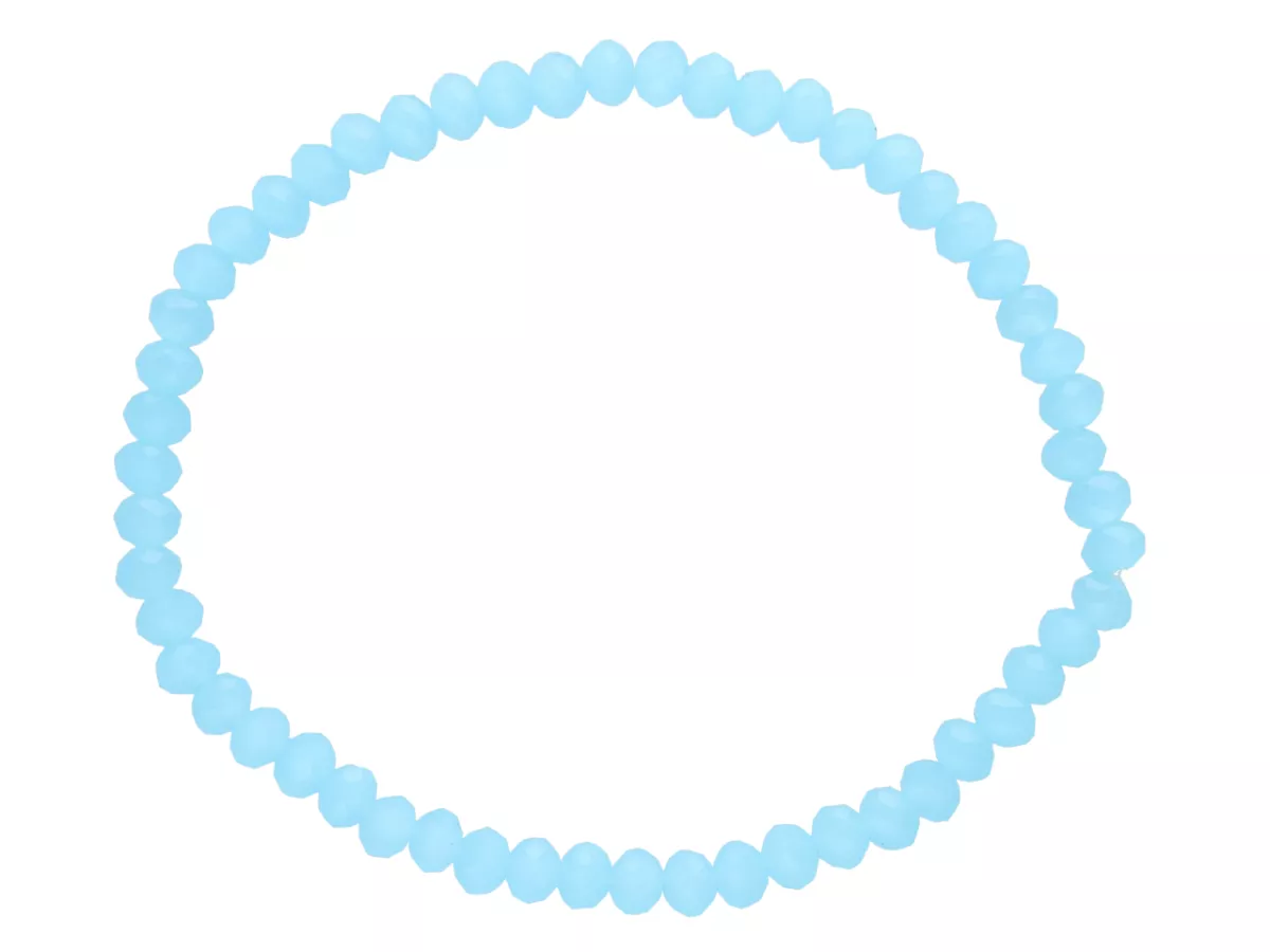 R2A04 BRANSOLETKA KRYSZTAŁKI 4,5mm NA GUMCE