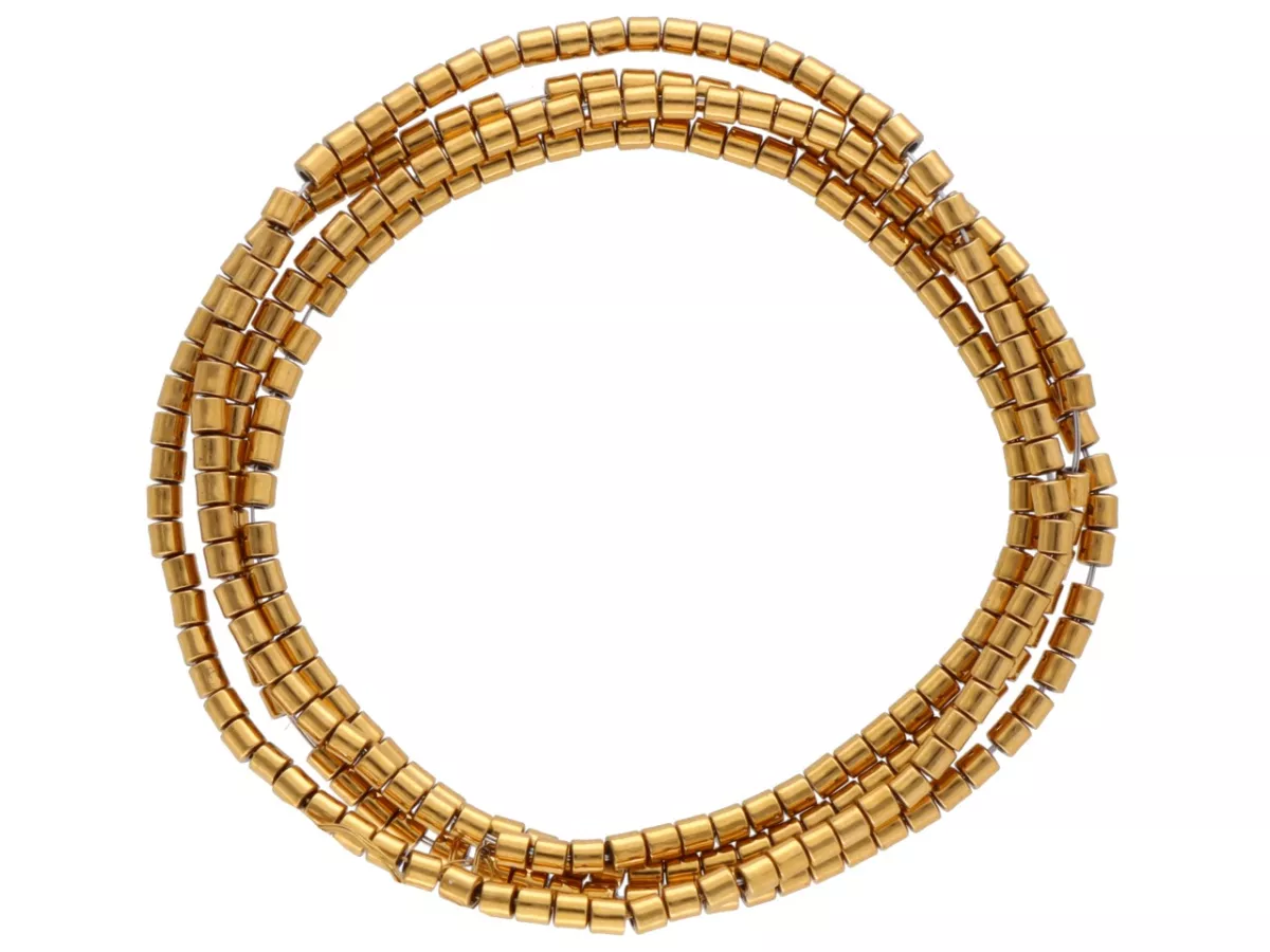 K7P09 HEMATYT MIODOWY WAŁKI 1,5 mm - 1 SZNUR