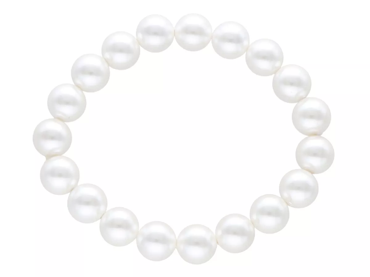 R2R79 BRANSOLETKA PERŁA MAJORKA KULE 10,5 mm