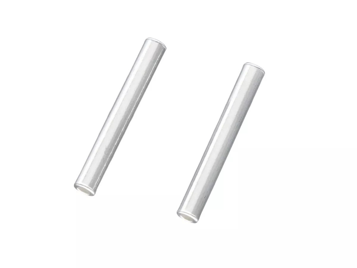 P3H02 RURKI PROSTE 15/2 mm SREBRO 925 - 2 SZTUKI