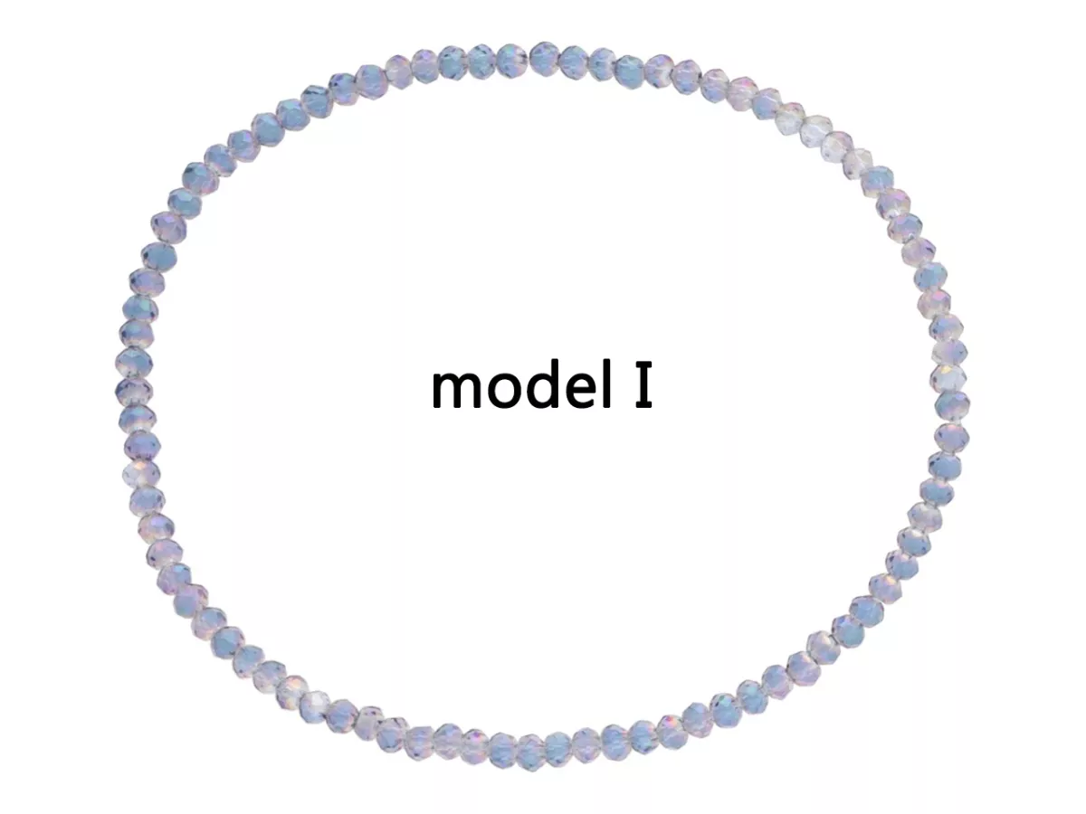 R3U09 BRANSOLETKA KRYSZTAŁKI 2,5 mm NA GUMCE