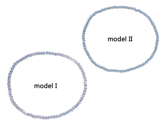 R3U09 BRANSOLETKA KRYSZTAŁKI 2,5 mm NA GUMCE