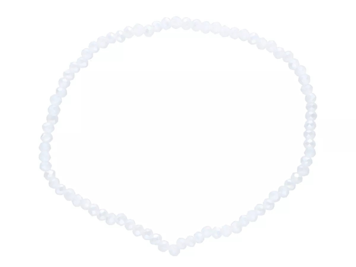 R3U10 BRANSOLETKA KRYSZTAŁKI 2,5 mm NA GUMCE