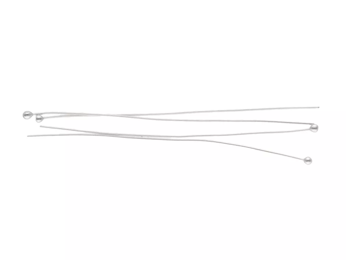 P3A45 SZPILKI LUTOWANE 50 mm SREBRO 925 - 4 SZTUKI