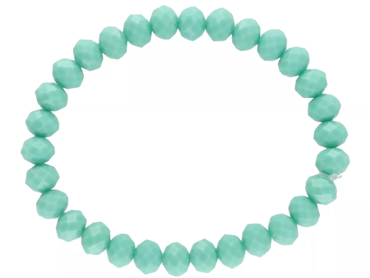 R2G32 BRANSOLETKA KRYSZTAŁKI 8 mm NA GUMCE