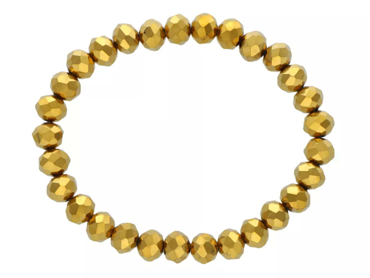 R4D29 BRANSOLETKA KRYSZTAŁKI 8 mm NA GUMCE