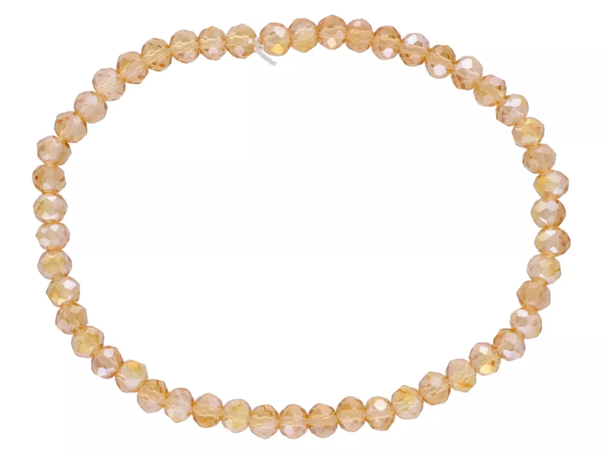 R4F55 BRANSOLETKA KRYSZTAŁKI 4,5 mm NA GUMCE