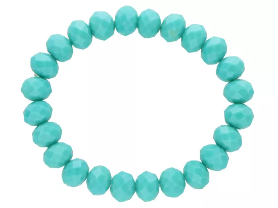 R2J68 BRANSOLETKA KRYSZTAŁKI 10 mm NA GUMCE