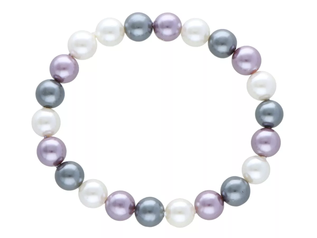 R2R84 BRANSOLETKA PERŁA MAJORKA KULE 8,5 mm