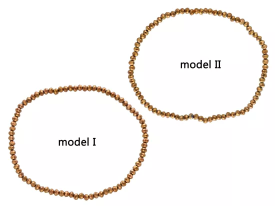 R3F98 BRANSOLETKA KRYSZTAŁKI 2,5 mm NA GUMCE
