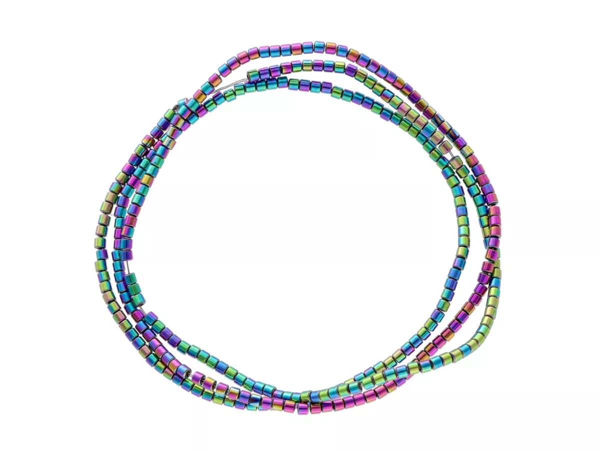 K6U32H HEMATYT WAŁKI 1,5/1,5 mm - 5 SZNURÓW - ZESTAW