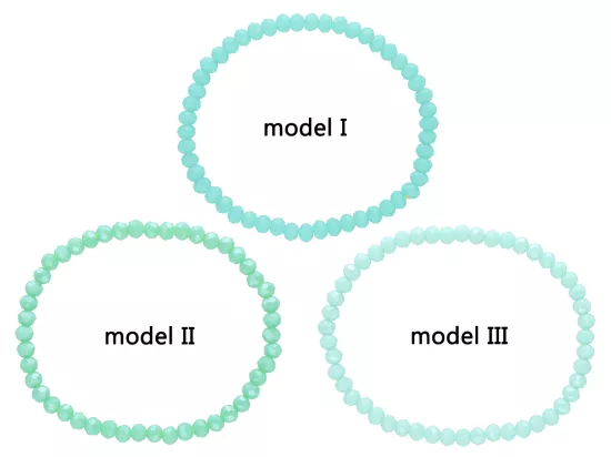 R2P56 BRANSOLETKA KRYSZTAŁKI 4 mm NA GUMCE