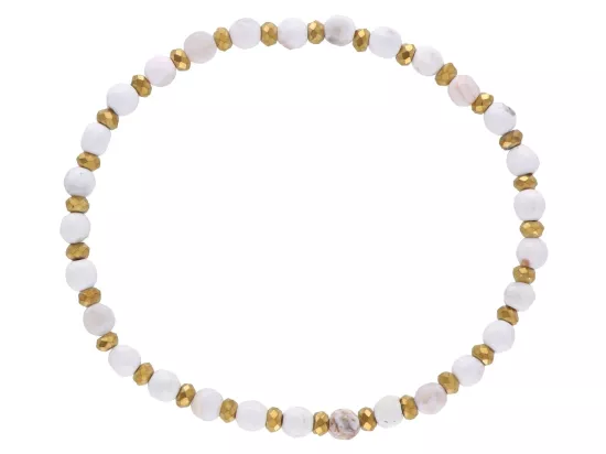 R5B24 BRANSOLETKA AGAT I HEMATYT