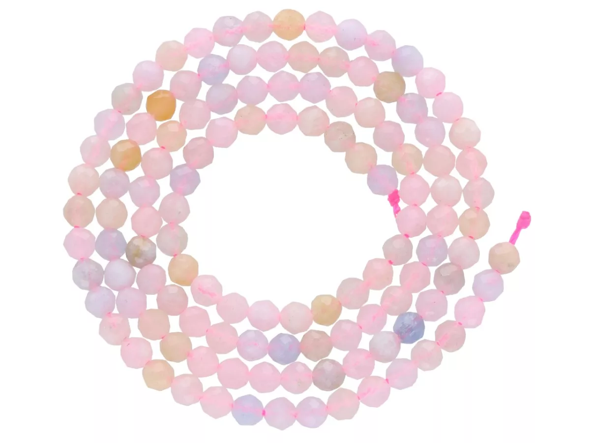 K6W80 MORGANIT KULE FASETOWANE 3 mm - 1 SZNUR