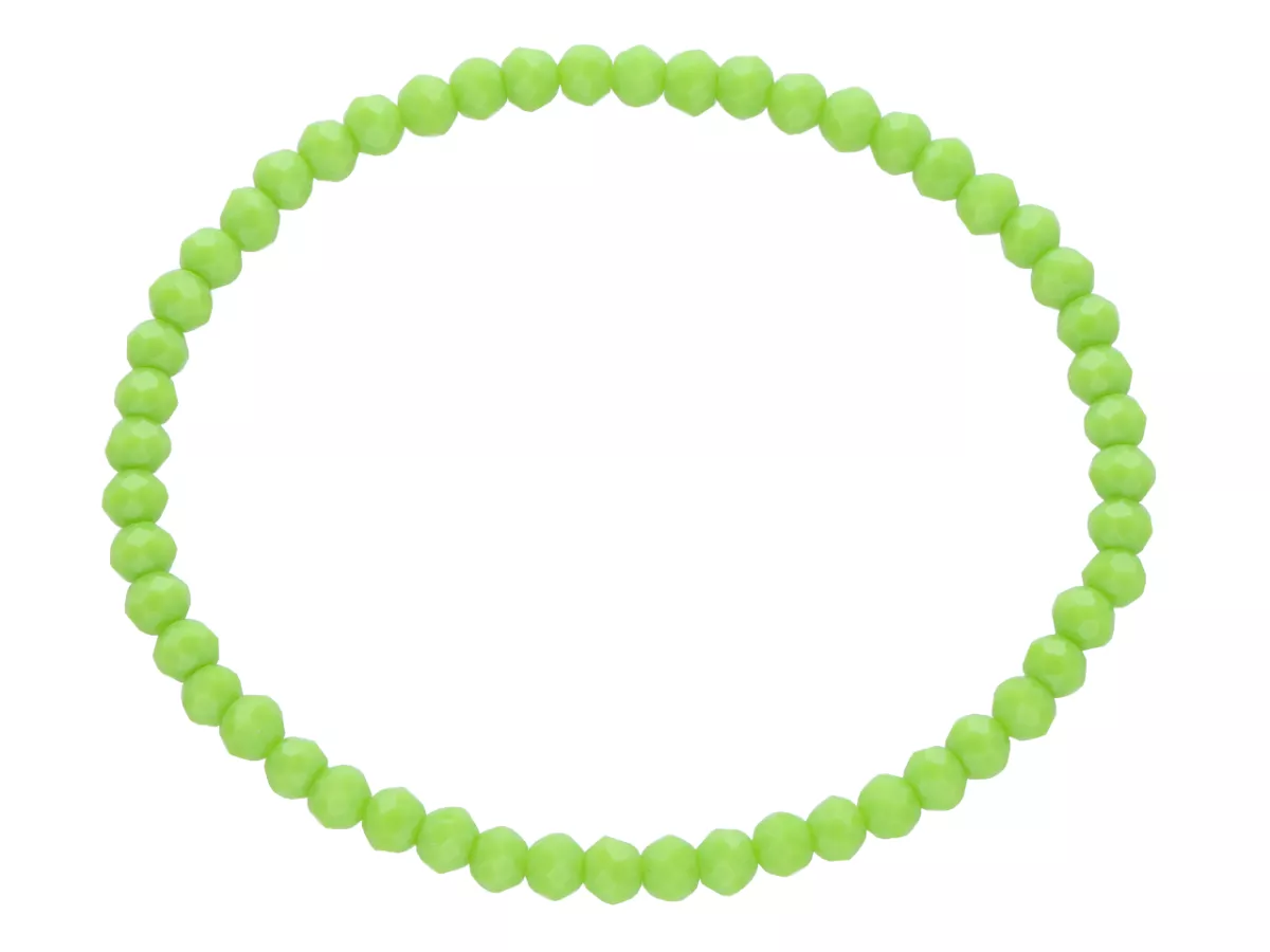 R2P58 BRANSOLETKA KRYSZTAŁKI 4 mm NA GUMCE