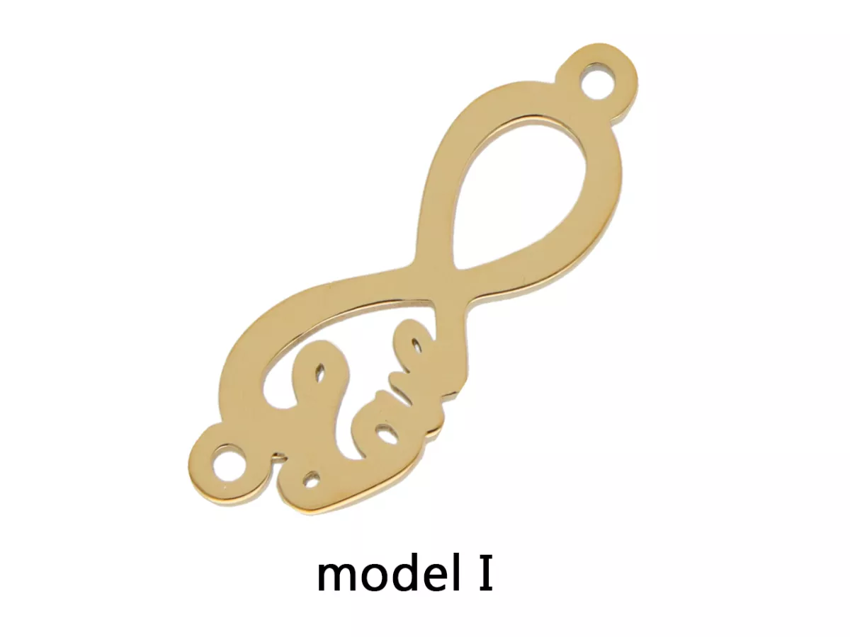 P5P34 ELEMENT OZDOBNY ŁĄCZNIK ZE STALI CHIRURGICZNEJ - 1 SZTUKA