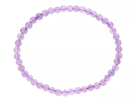R4B13 BRANSOLETKA AMETYST KULE 4 mm