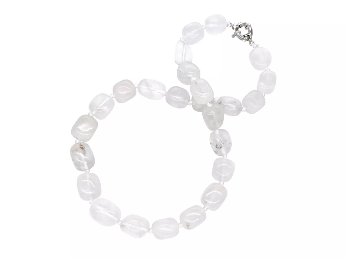 N3K83 NASZYJNIK KRYSZTAŁ GÓRSKI BRYŁKI