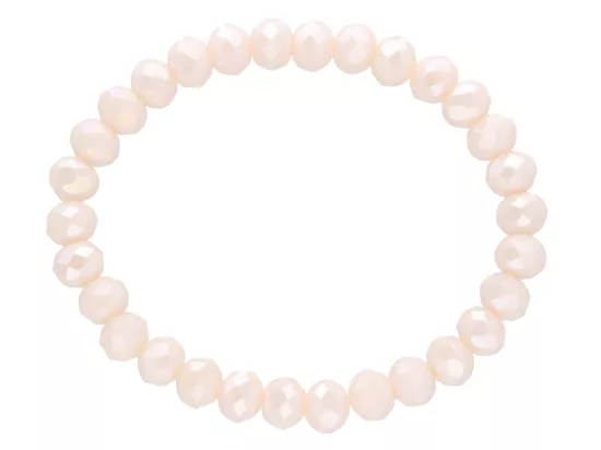 R2T82 BRANSOLETKA KRYSZTAŁKI 8 mm NA GUMCE