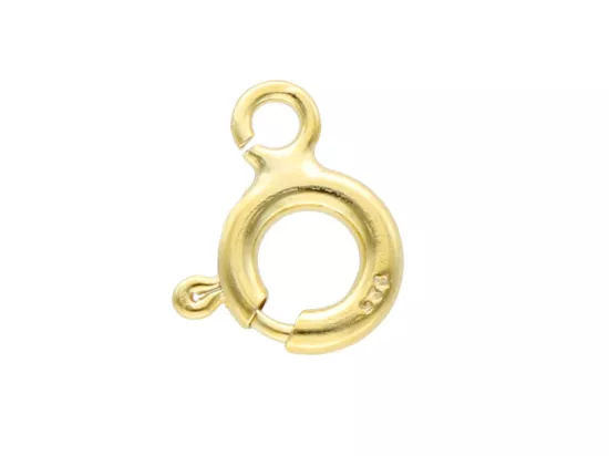 P3K19 ZAPIĘCIE FEDERING 7 mm SREBRO 925 POZŁACANE - 1 SZTUKA