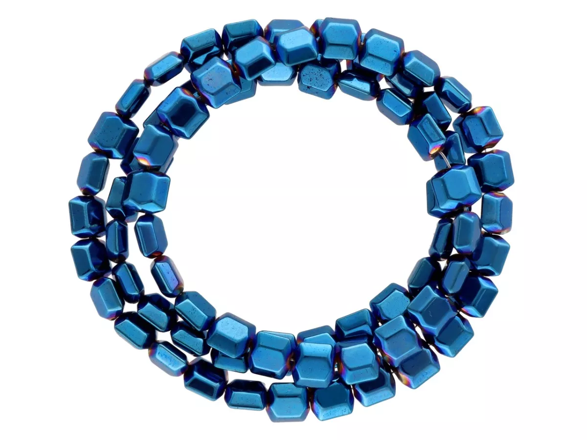 K6X62H HEMATYT ELEMENTY 5,5/5,5 mm - 5 SZNURÓW - ZESTAW