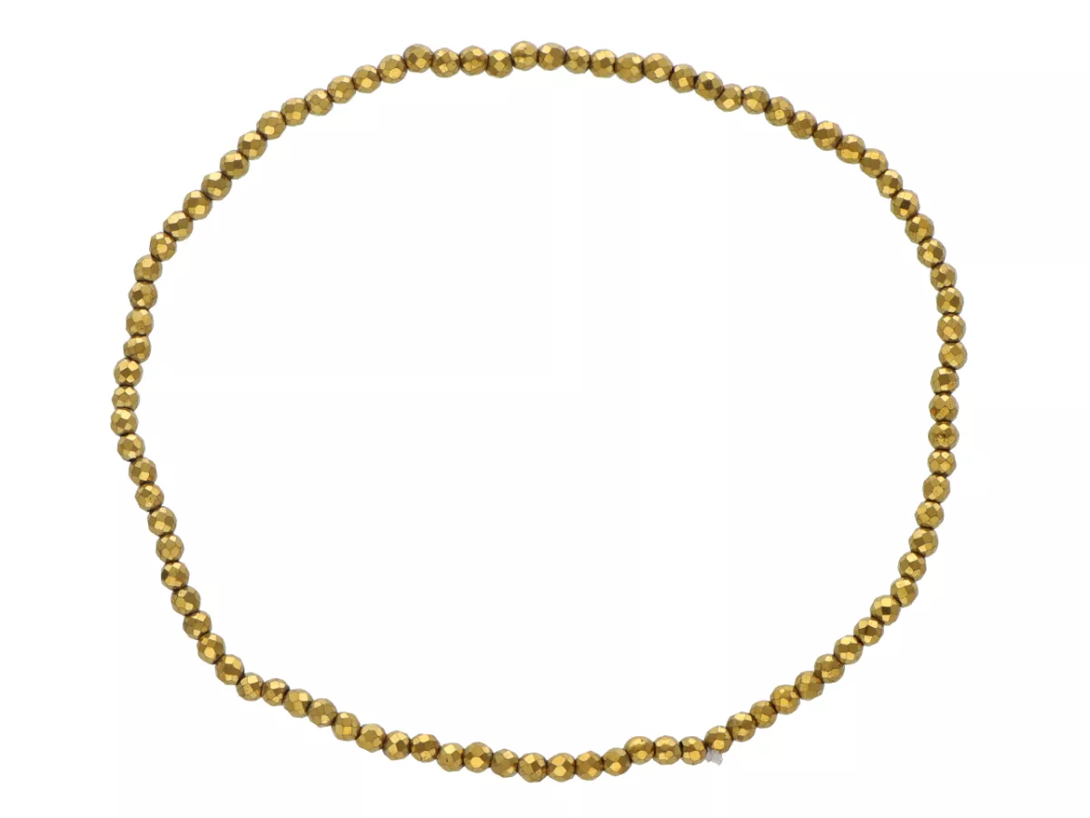 R2X00 BRANSOLETKA HEMATYT KULE FASETOWANE 2 mm