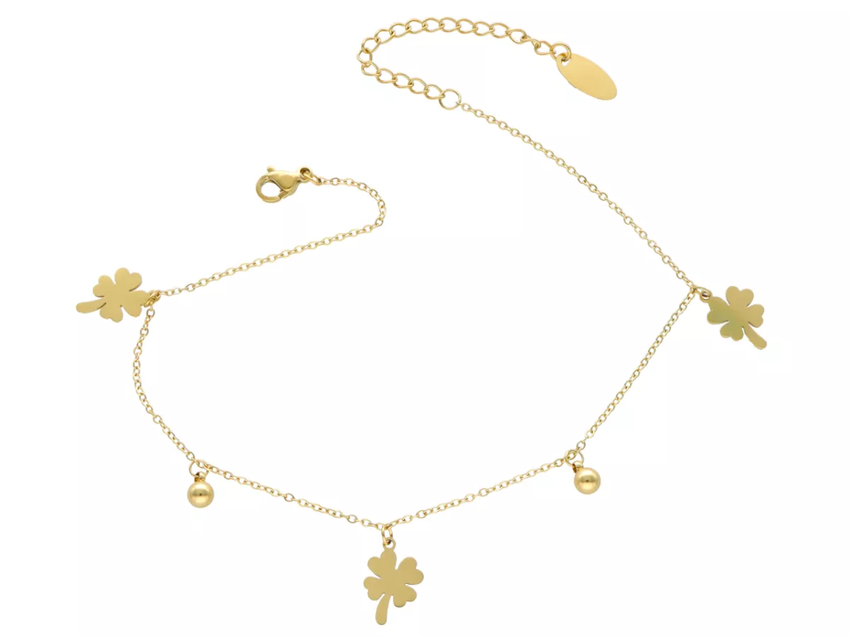 R3T68 BRANSOLETKA NA NOGĘ ZE STALI CHIRURGICZNEJ