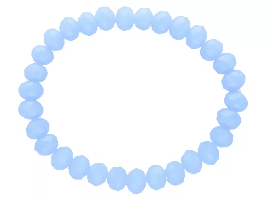 R2J50 BRANSOLETKA KRYSZTAŁKI 8 mm NA GUMCE