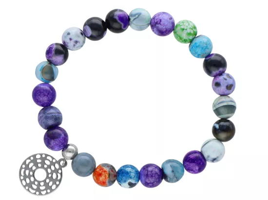 R4M89 BRANSOLETKA AGAT KULE 8,5 mm