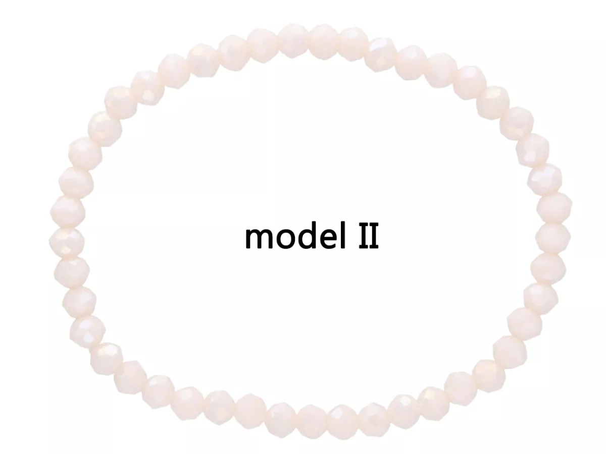 R2I75 BRANSOLETKA KRYSZTAŁKI 4,5 mm NA GUMCE