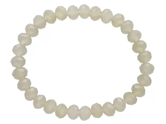 R3O75 BRANSOLETKA KRYSZTAŁKI 8 mm NA GUMCE