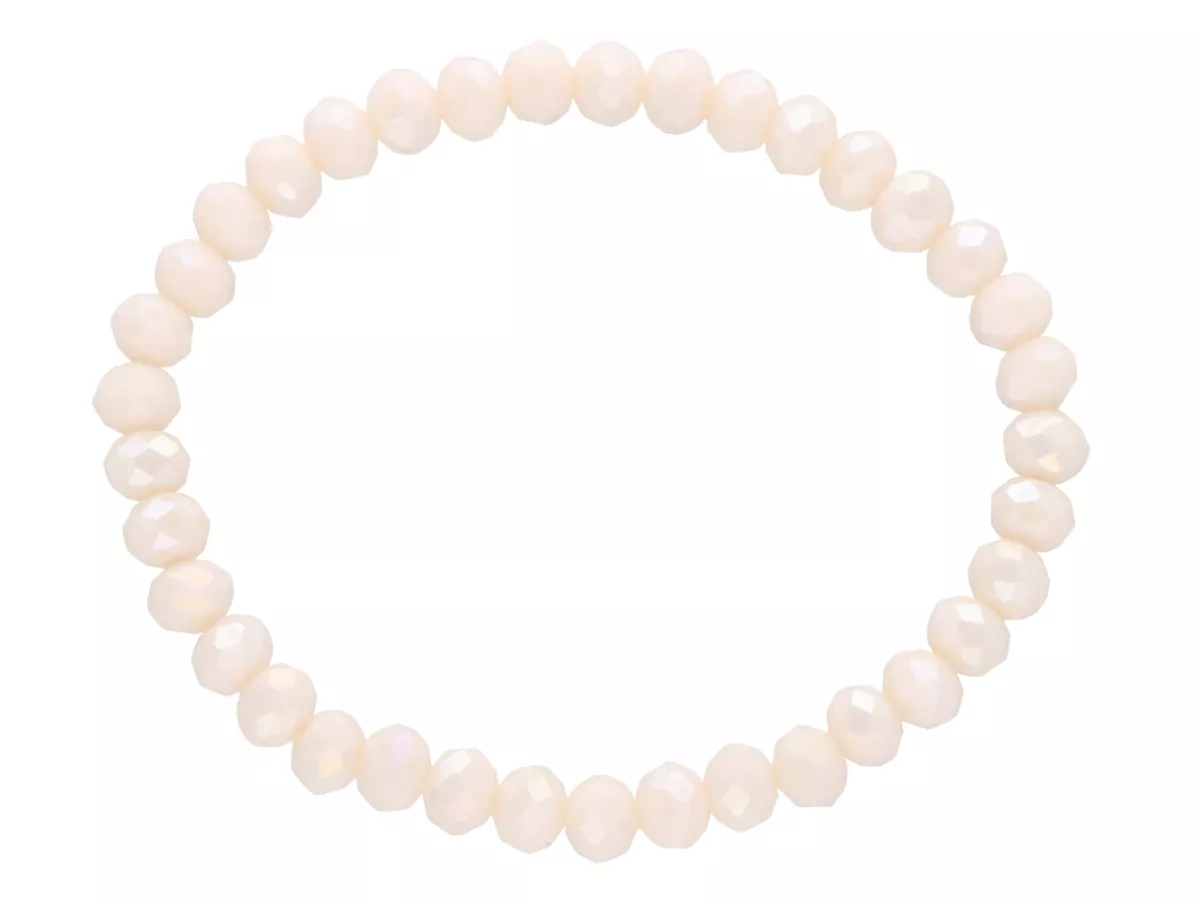 R2T06 BRANSOLETKA KRYSZTAŁKI 6 mm NA GUMCE