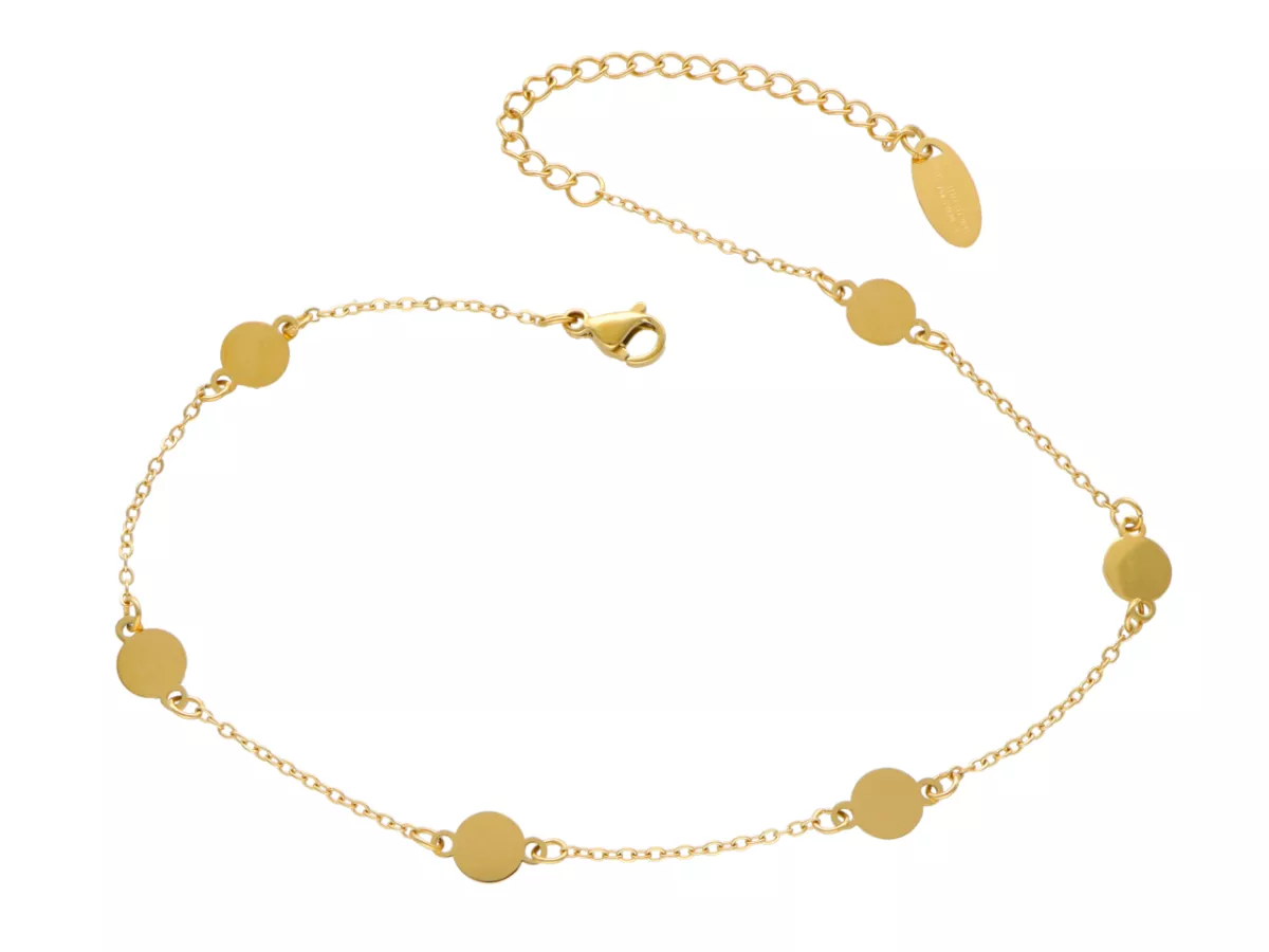 R3W19 BRANSOLETKA NA NOGĘ STAL CHIRURGICZNA