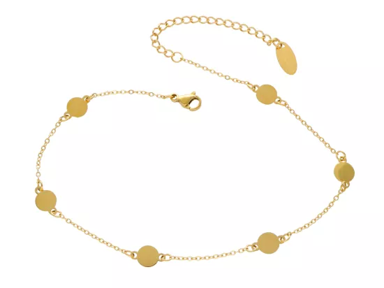 R3W19 BRANSOLETKA NA NOGĘ STAL CHIRURGICZNA