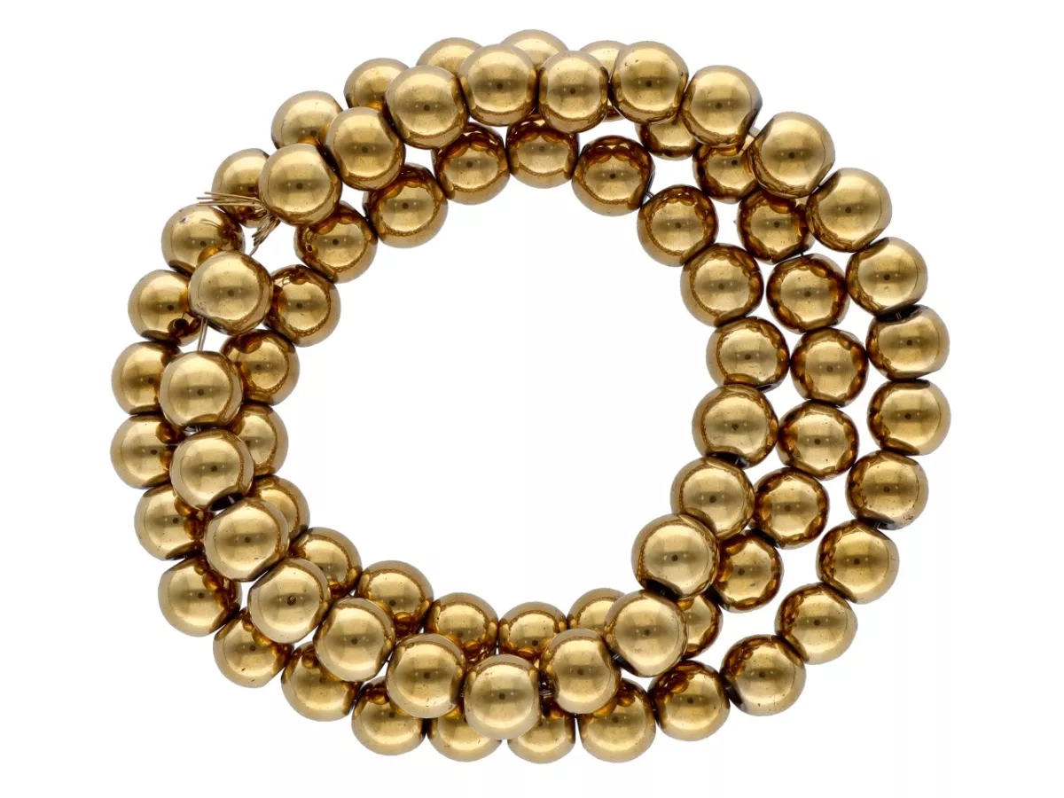 K6M61 HEMATYT KULE 6 mm - 1 SZNUR