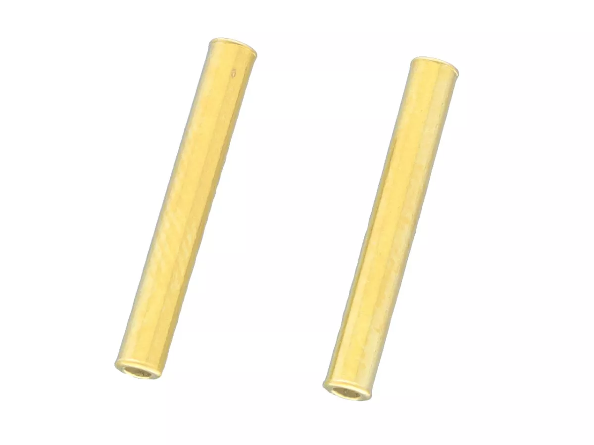 P3J31 RURKI PROSTE 15/2 mm SREBRO 925 POZŁACANE - 2 SZTUKI