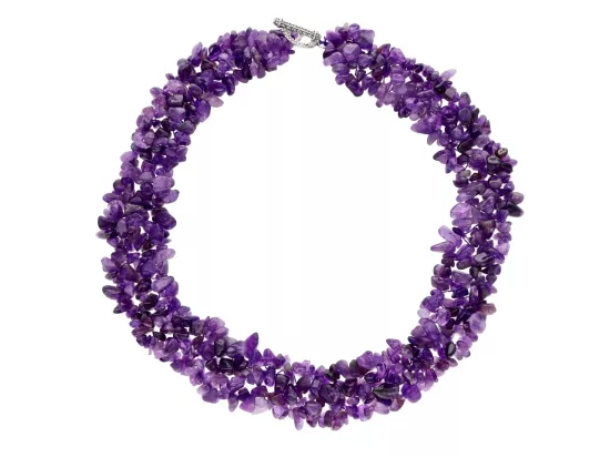 N2D73 NASZYJNIK AMETYST SIECZKA