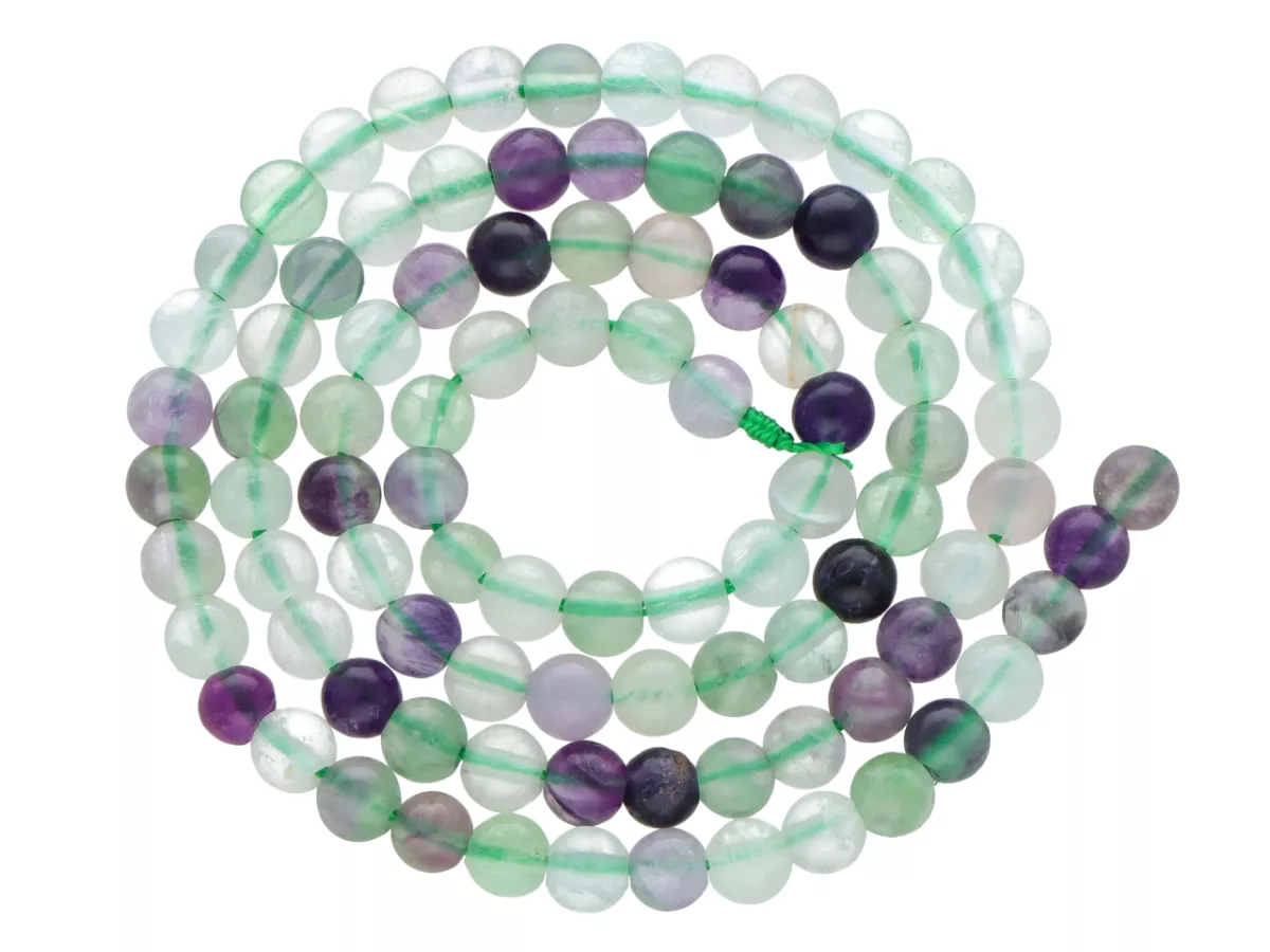 K6P80 FLUORYT ZIELONY KULE 4,5 mm - 1 SZNUR