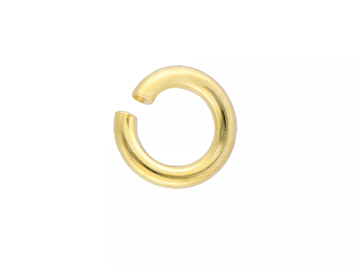 P3K21 KÓŁKA OGNIWKA 6,9 mm SREBRO 925 POZŁACANE - 1 SZTUKA